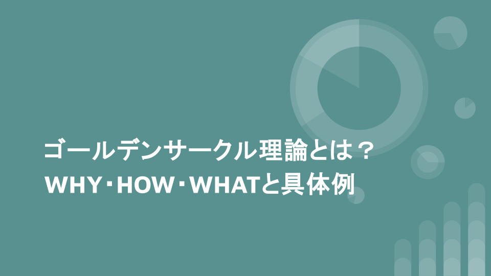 ゴールデンサークル理論とは？WHY・HOW・WHATと具体例